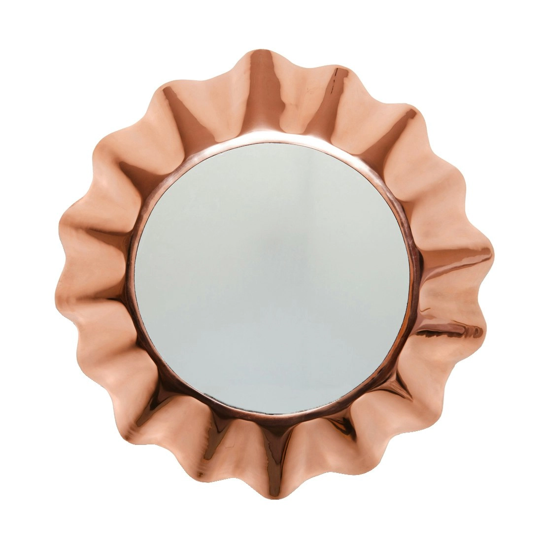 SSH Collection Bottle Top Large 74cm Round Wall Mirror - Copper