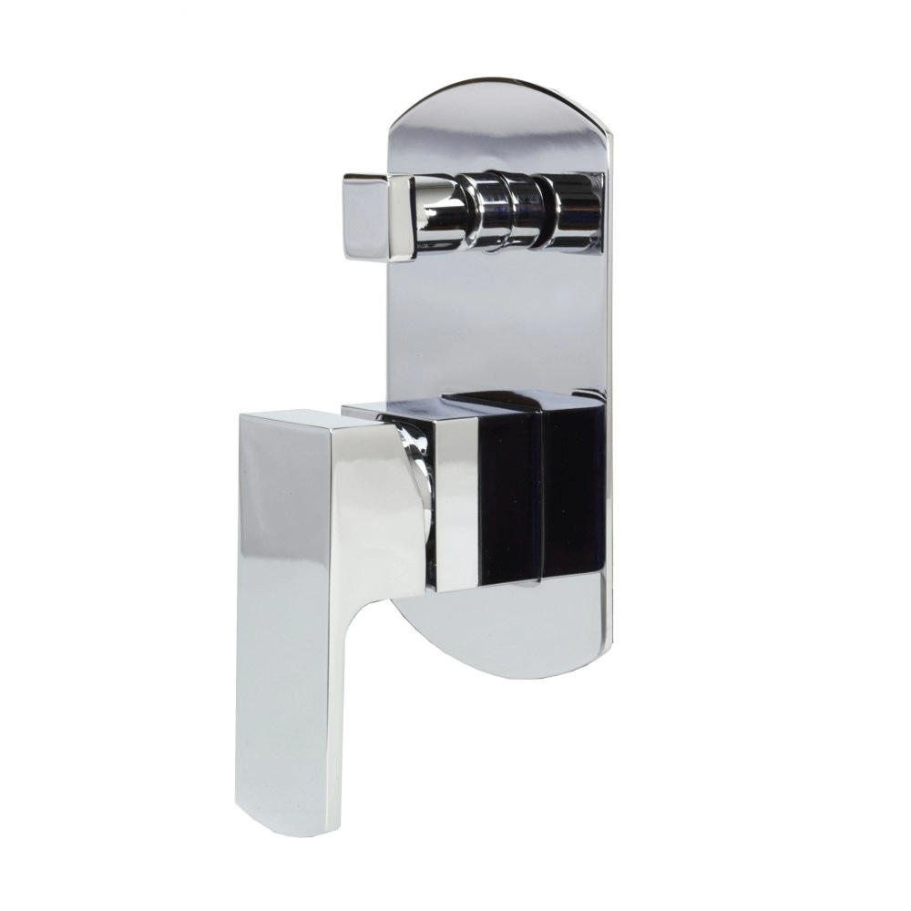 Aguzzo Terrus Wall Mounted Shower Mixer with Diverter - Polished Chrome