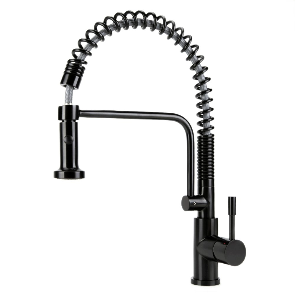 Swedia Signatur Stainless Steel Kitchen Mixer Pull-out Dual Flow Hose - Satin Black