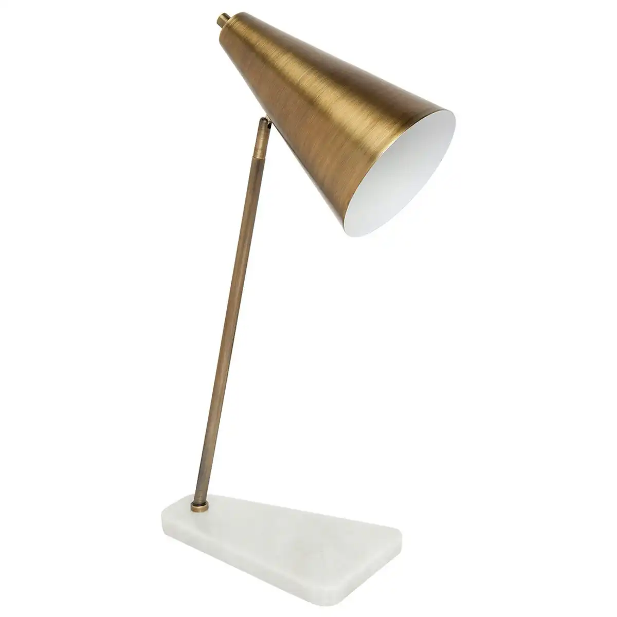 Cafe Lighting Jaggar Marble Task Lamp - Brass