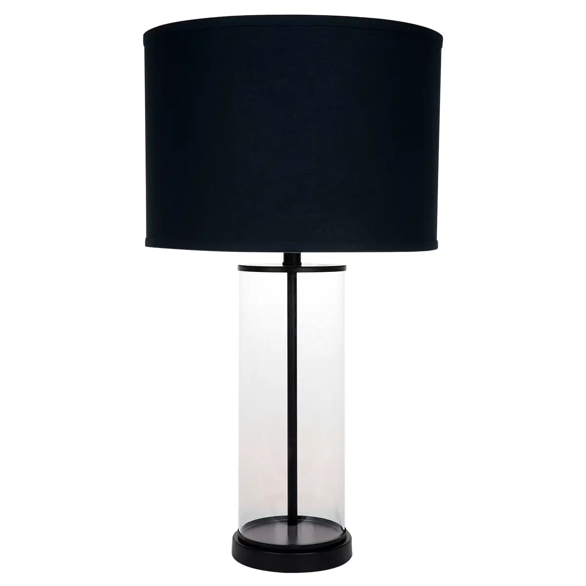 Cafe Lighting Left Bank Table Lamp - Black with Black Shade