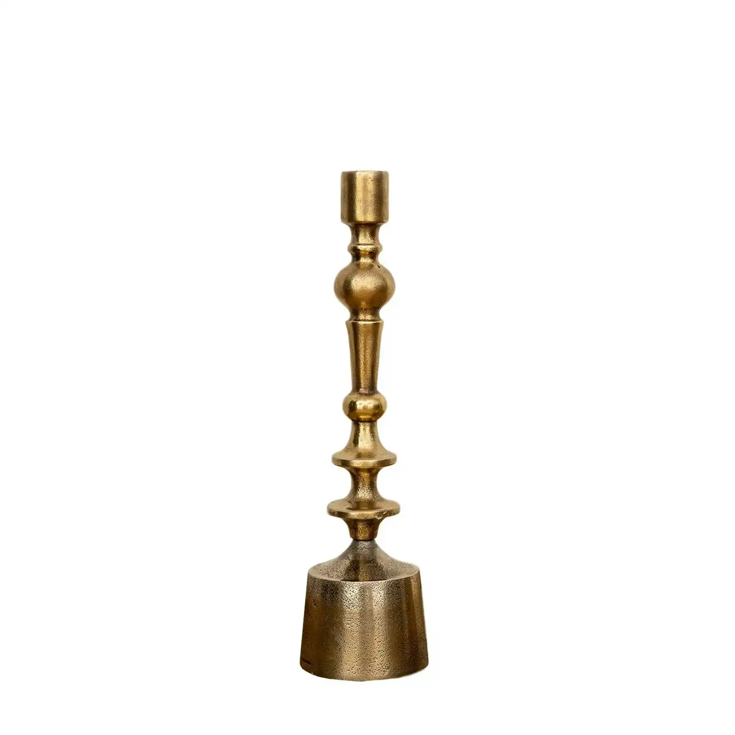 SSH Collection Hudson 34cm Candle Stand - Antique Brass