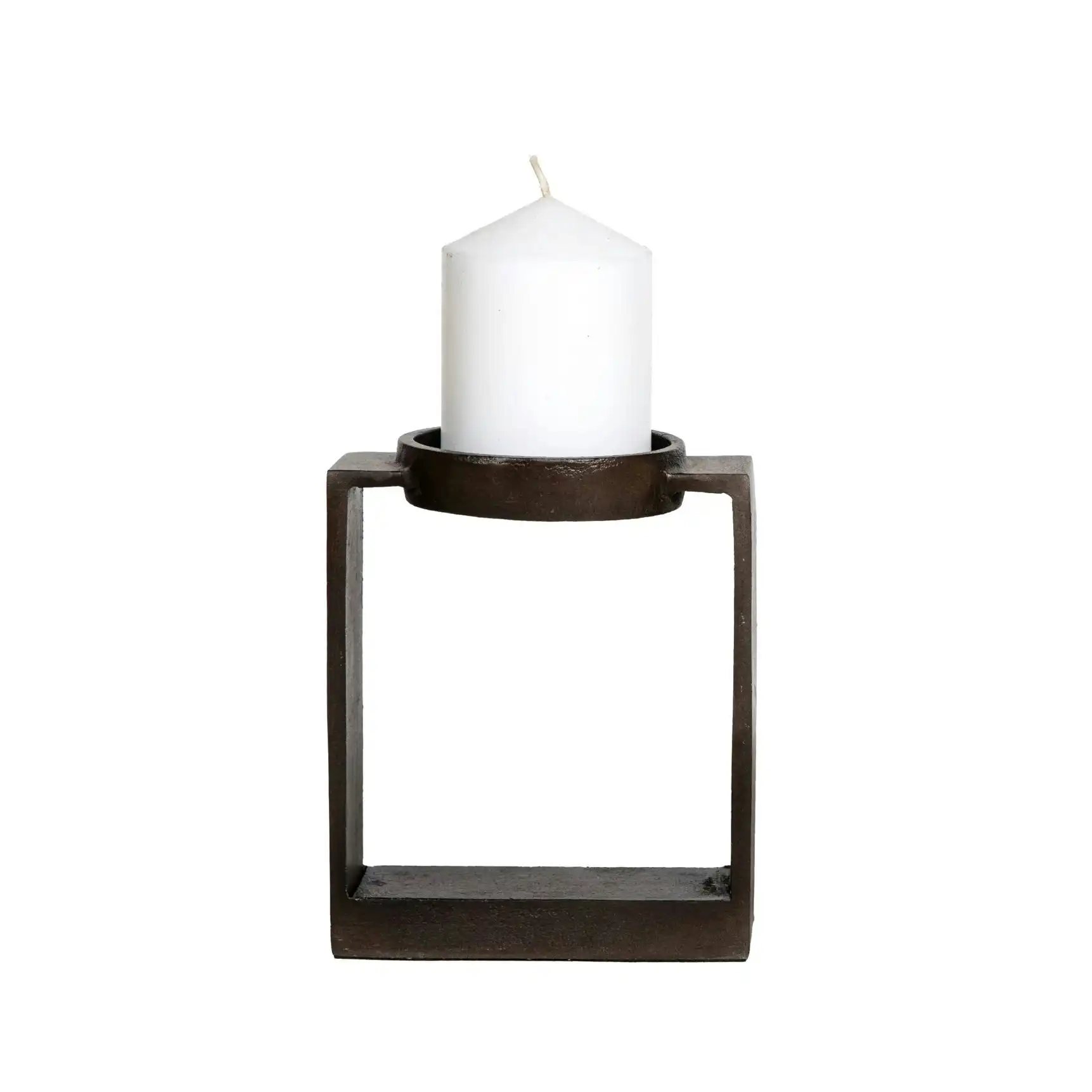 SSH Collection Miles 16.5cm Single Candle Stand - Antique Brown