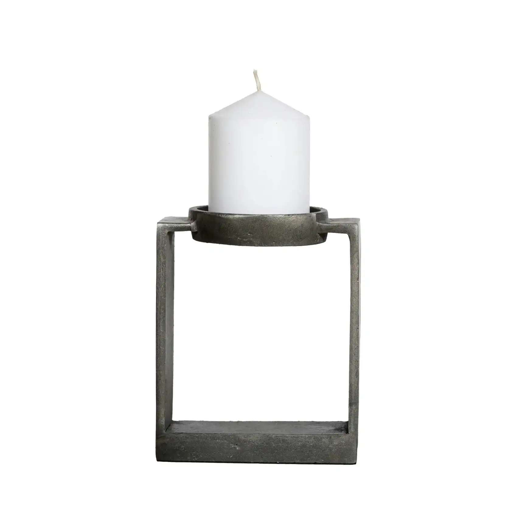 SSH Collection Miles 16.5cm Single Candle Stand - Antique Grey