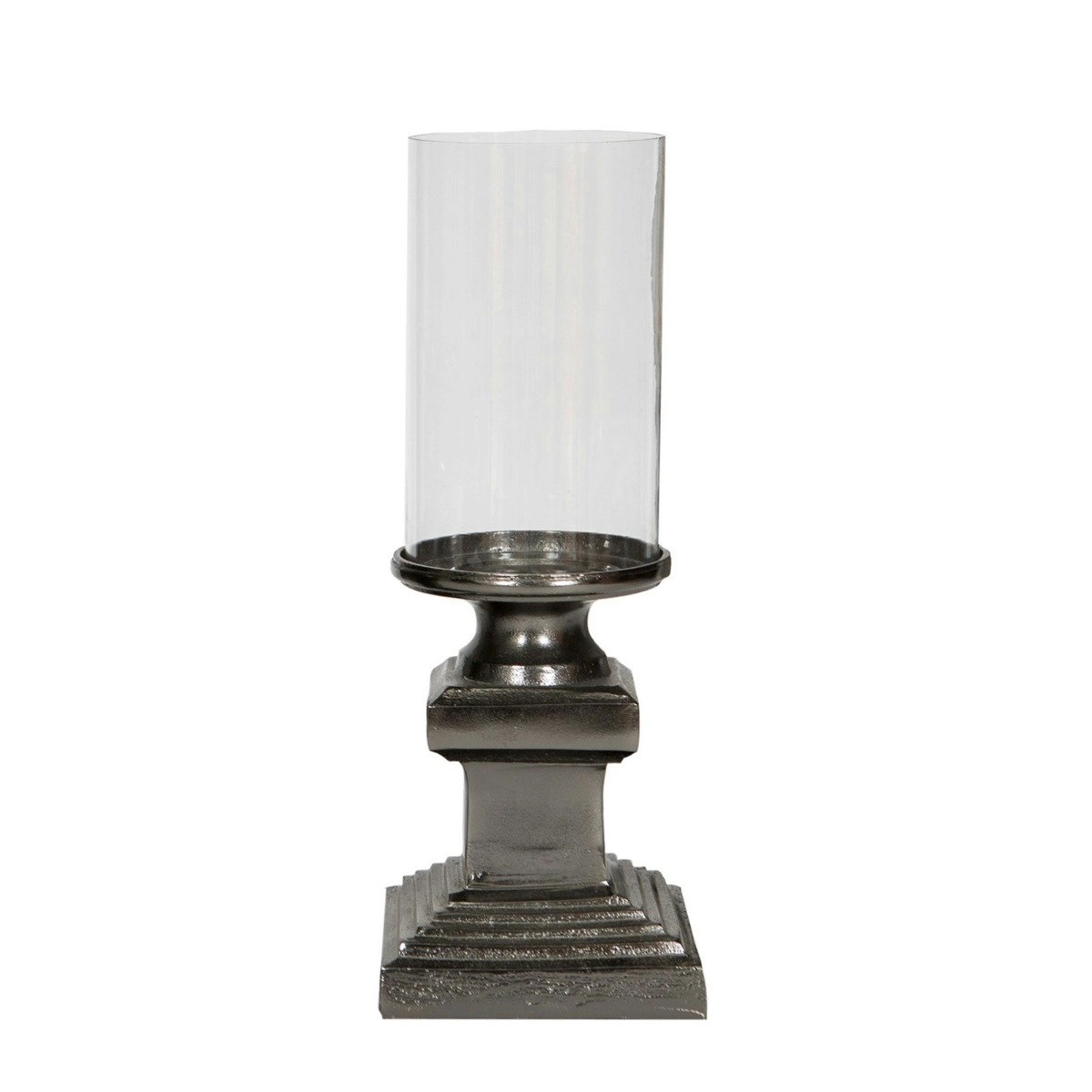 SSH Collection Lara 42cm Tall Hurricane Lamp - Black Nickel