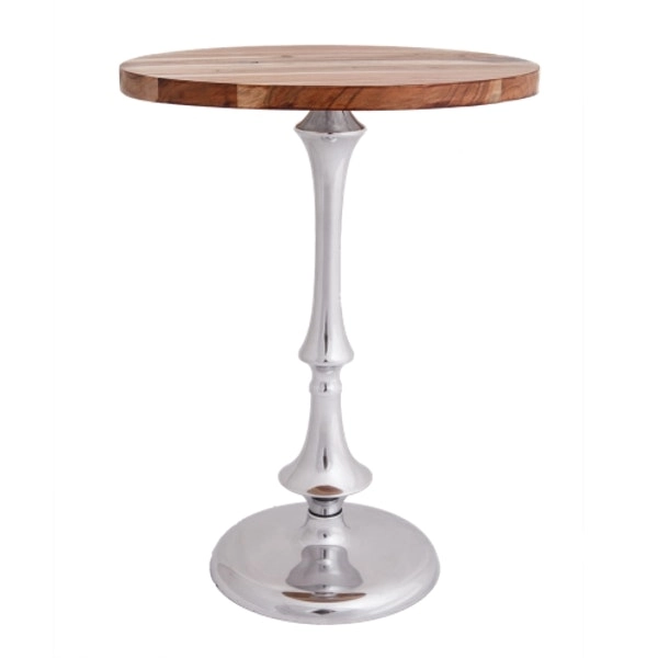 SSH Collection Dana 41cm Round Occasional Table - Polished Rosewood Timber Top