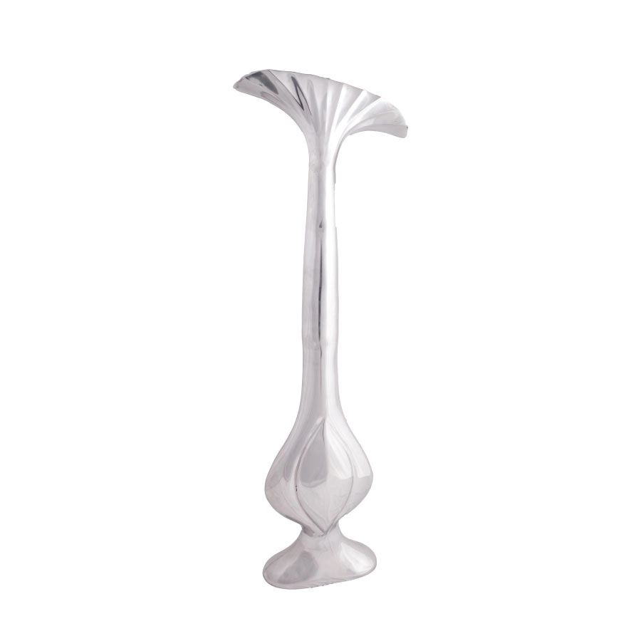 SSH Collection Lotus Large 99cm Tall Vase - Polished Aluminium