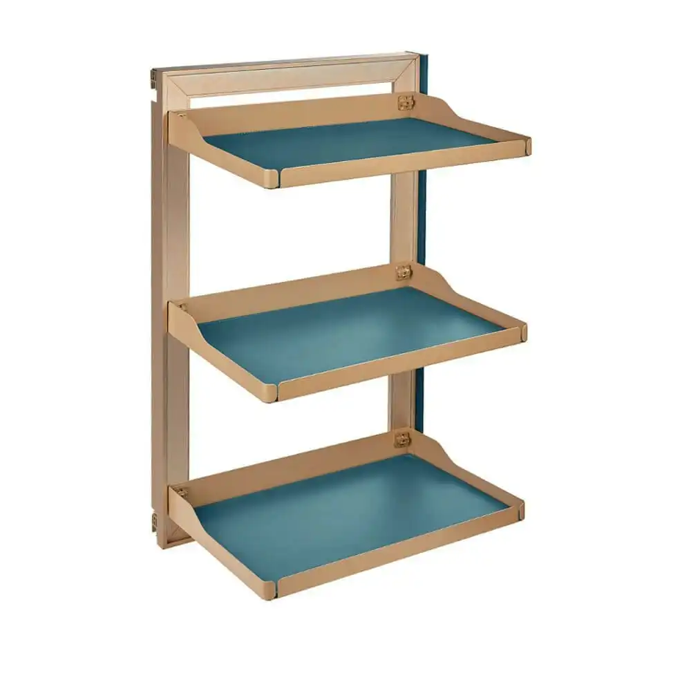 Higold B Series Slide Out Left Side Mount 3 Tier Wardrobe Storage Baskets