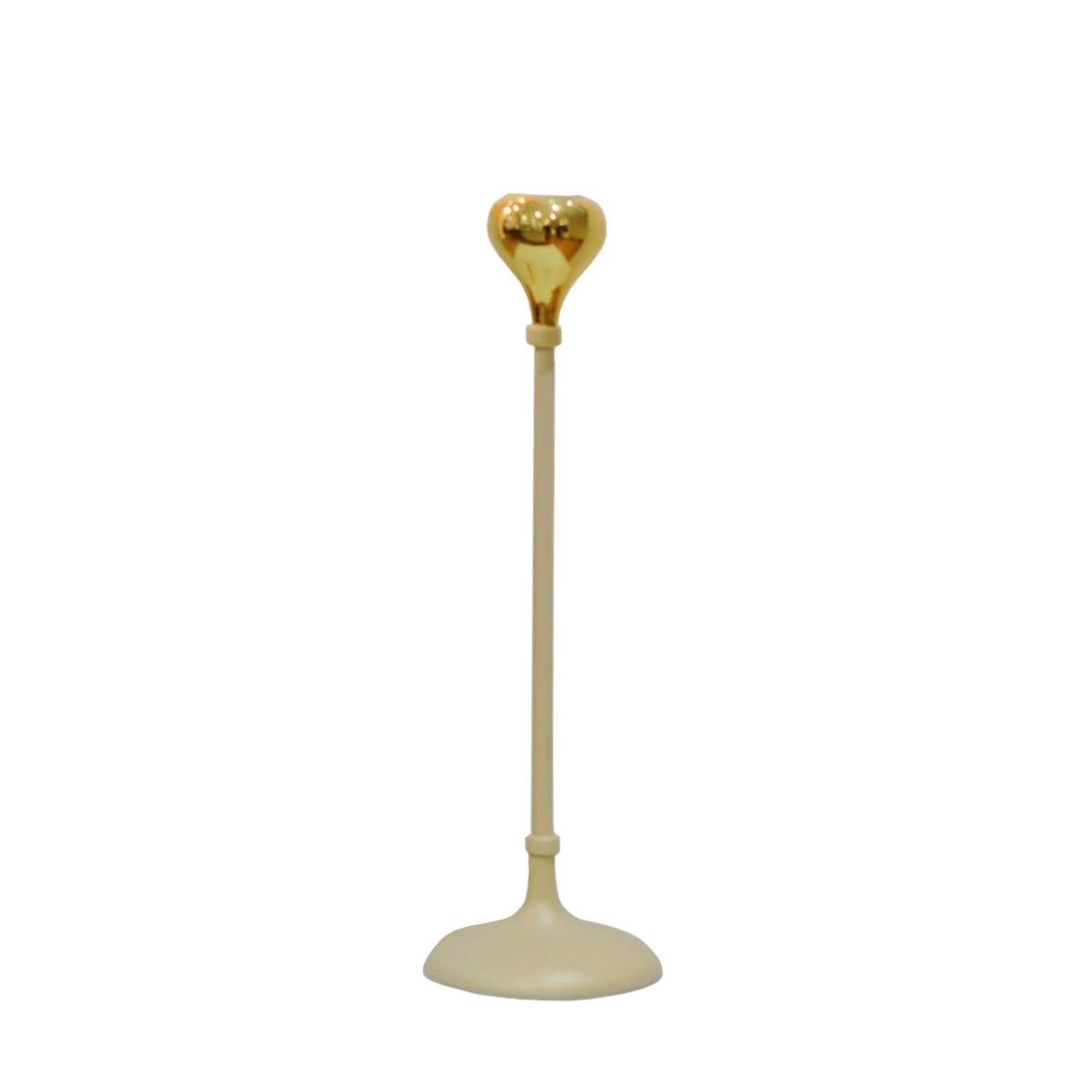 SSH Collection Tear Drop 28cm Tall Single Candle Holder - 2 Tone Gold