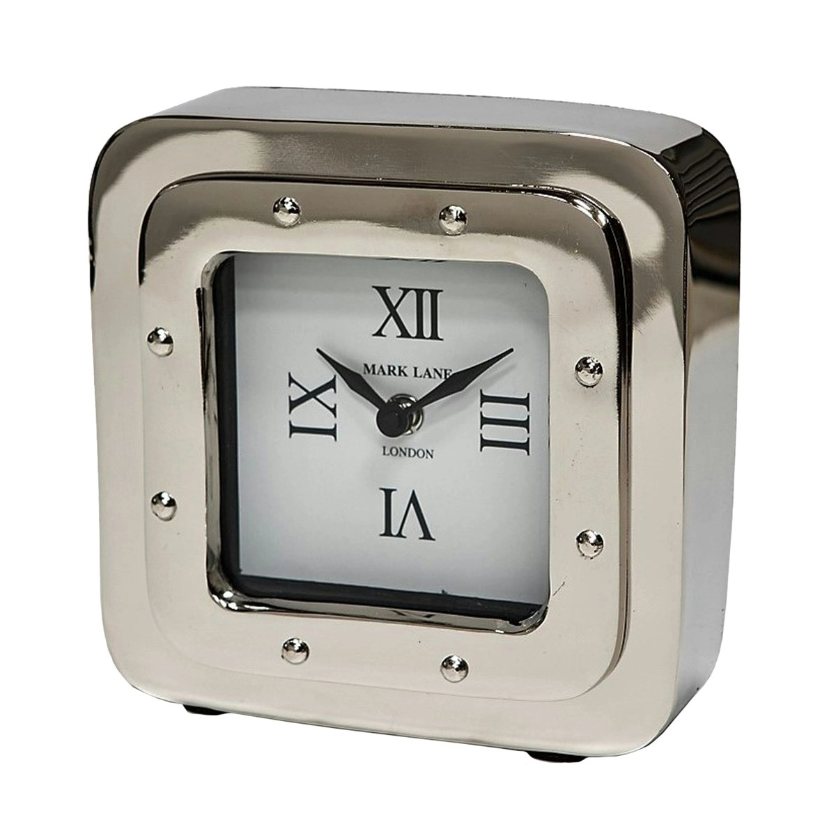 SSH Collection Retro Large Desk Clock - Nickel