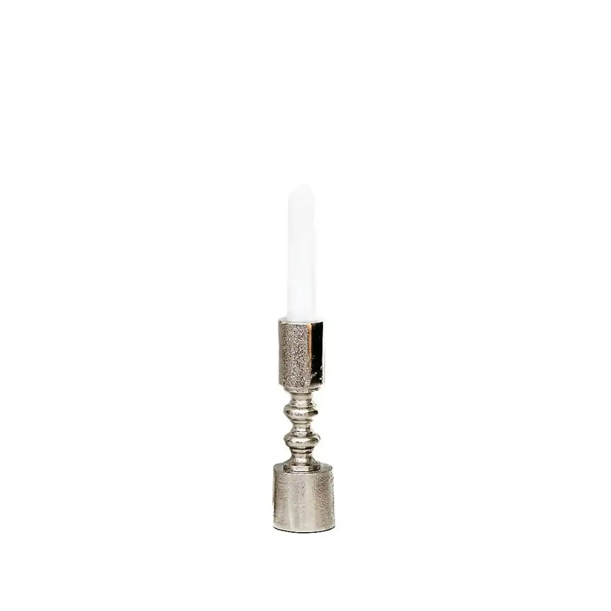 SSH Collection Ripple 16.5cm Single Candle Stand - Nickel