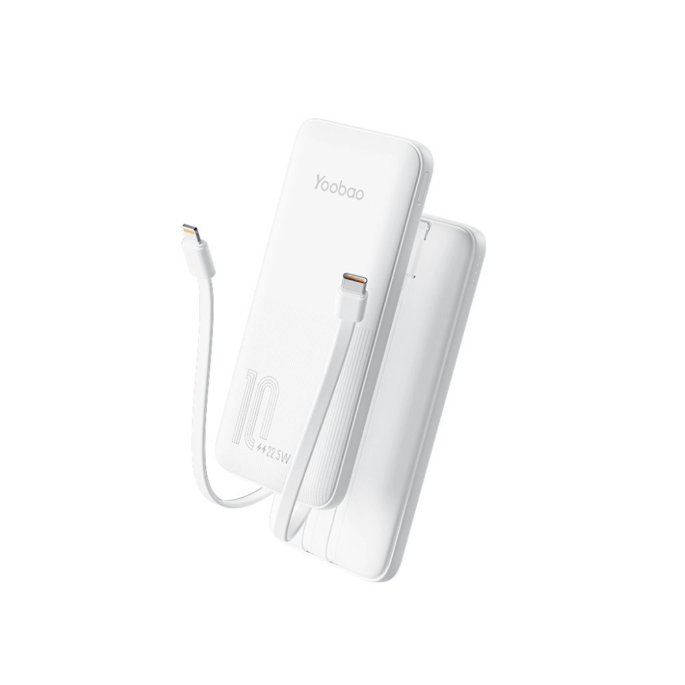 Yoobao Portable 10000mAh Powerbank - White