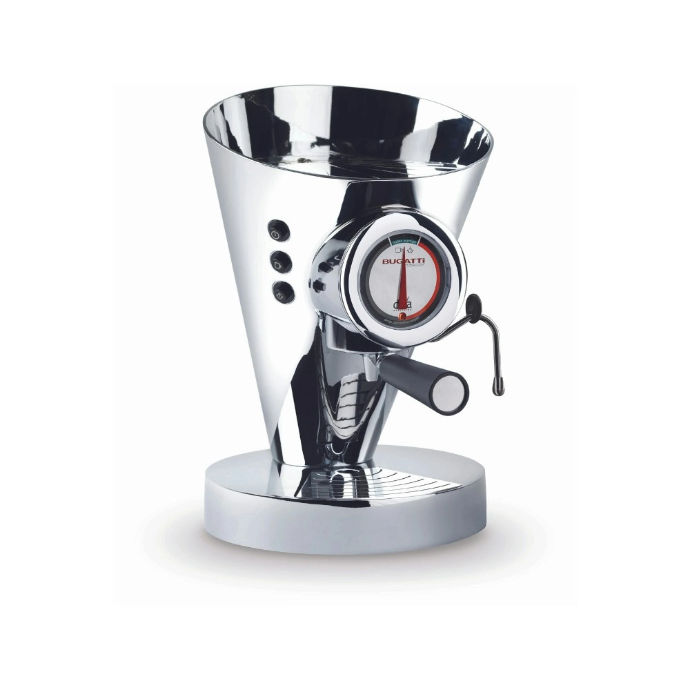 Bugatti E-Diva Espresso Coffee Machine - Chrome