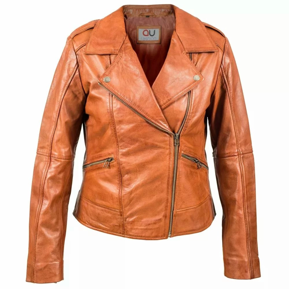 Woman Chestnut Bomber Jacket