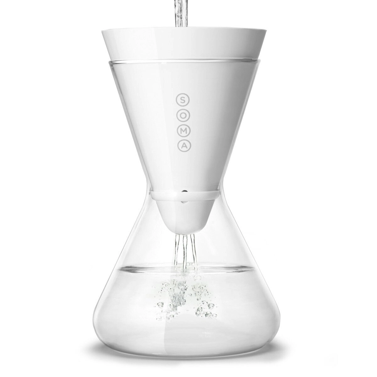 Soma 1.4L Filter Carafe Glass White