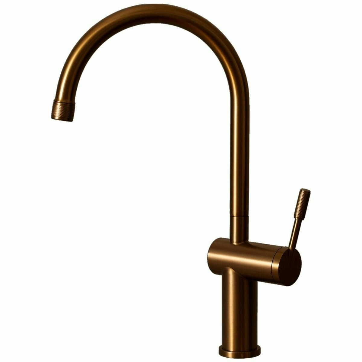 Titan Gooseneck Kitchen Mixer Tap Model 2 Cognac