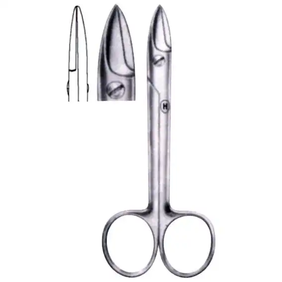 Crown Scissors Bebee both Sharp points straight 10 cm