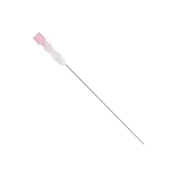 Uniever Quincke Spinal Needle, 18 Gauge x 3.5 Inches, 90mm, Pink, 25 Pieces/Box