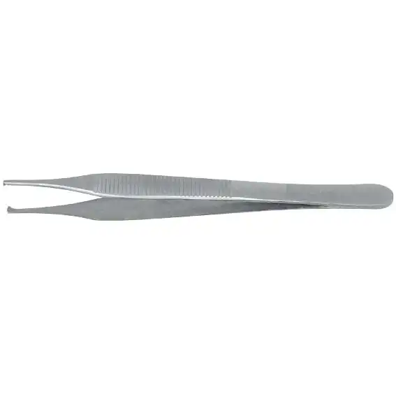 Livingstone Dissecting Tissue Forceps 12.5cm 1 x 2 Teeth Stainless Steel