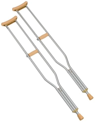 Livingstone Underarm Crutches Aluminium Adjustable Youth 94-114cm 8 Carton