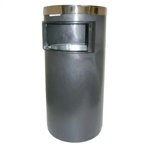 Rubbish Bin Stainless Steel Round 30Dcm 60Hcm