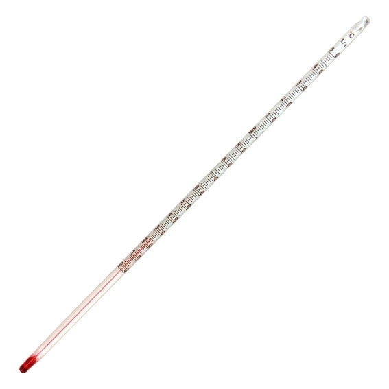 Brannan Laboratory Thermometer Red Spirit 0 to 150° C 1.0° Division Total Immersion 300(L)mm