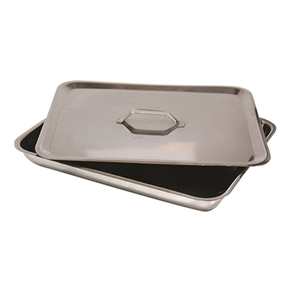 Livingstone Instrument Tray 360 x 305 x 50mm Gauge 26/0.5mm with Cover 18/8