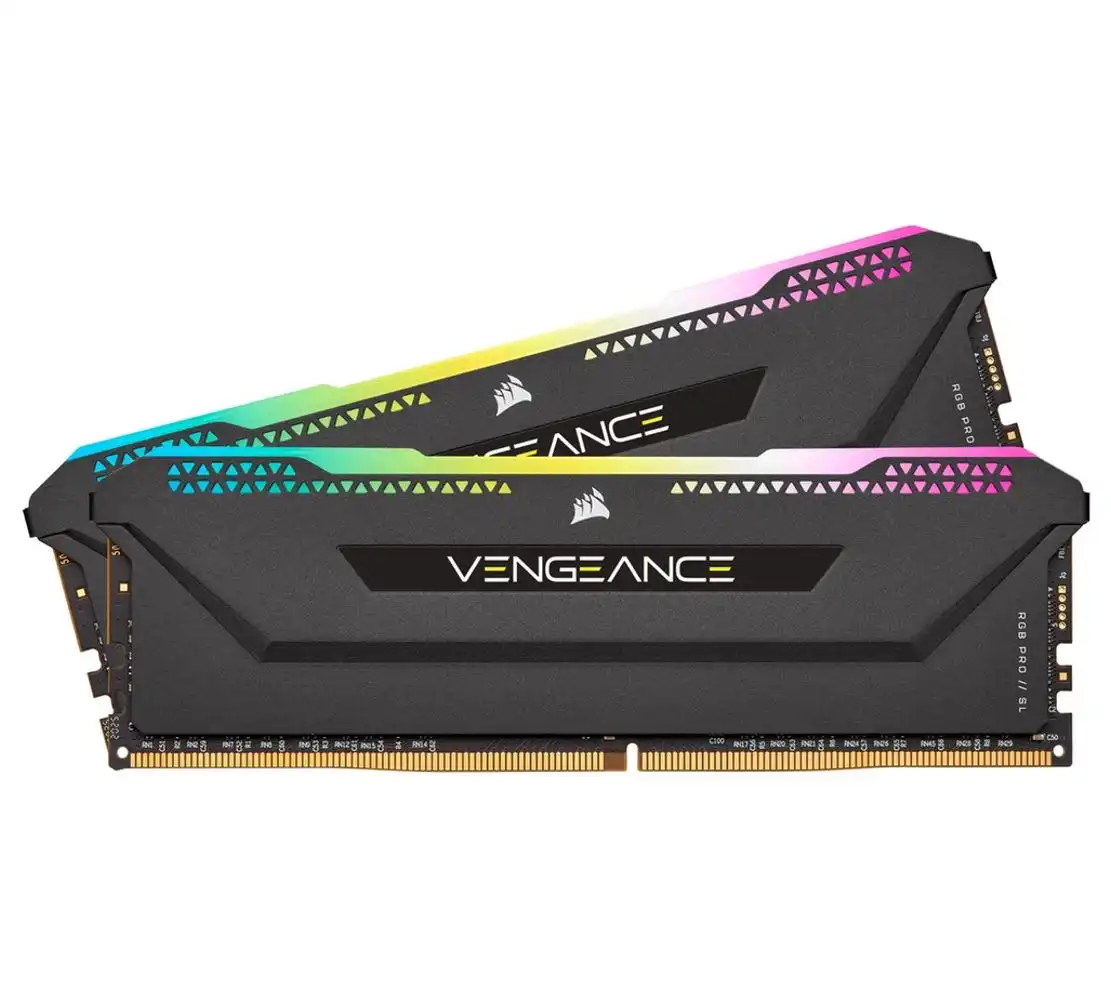 CORSAIR Vengeance RGB PRO SL 16GB (2x8GB) DDR4 3600Mhz C18 Black Heatspreader Desktop Gaming Memory