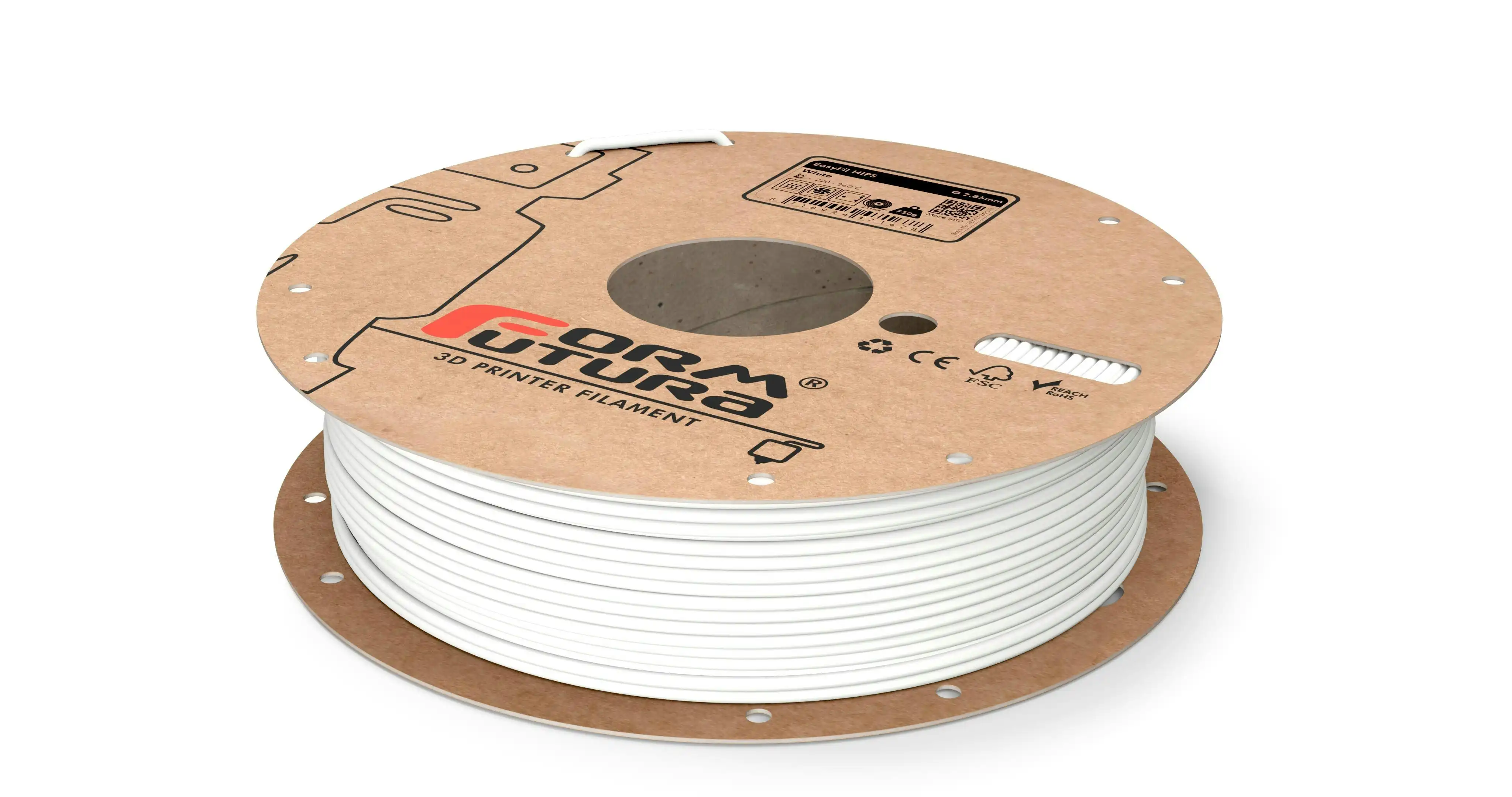 HIPS Filament EasyFil HIPS 2.85mm White 750 gram 3D Printer Filament