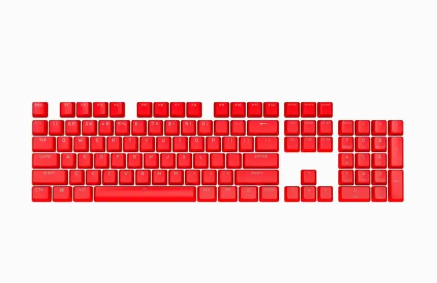 CORSAIR PBT Double-shot Pro Keycaps - Origin Red - Keyboard