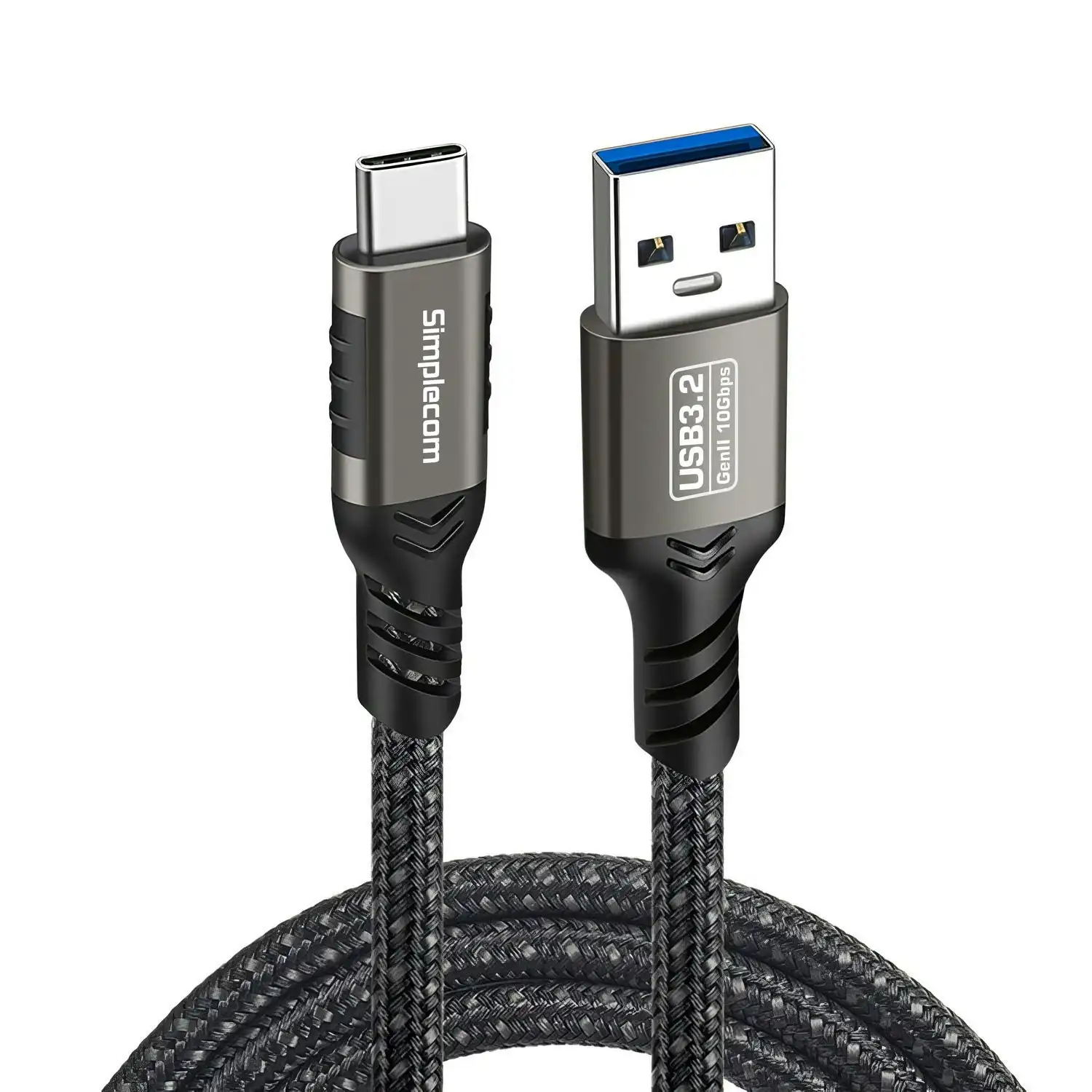 Simplecom CAU520 USB-A to USB-C Data and Charging Cable USB 3.2 Gen2 10Gbps 2M