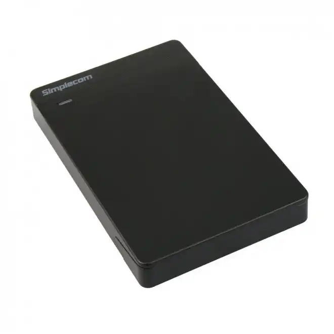 Simplecom SE203 Tool Free 2.5" SATA HDD SSD to USB 3.0 Hard Drive Enclosure Black