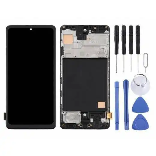 For Samsung Galaxy A51 (A515) LCD Screen + Digitizer Assembly with Frame (Black)