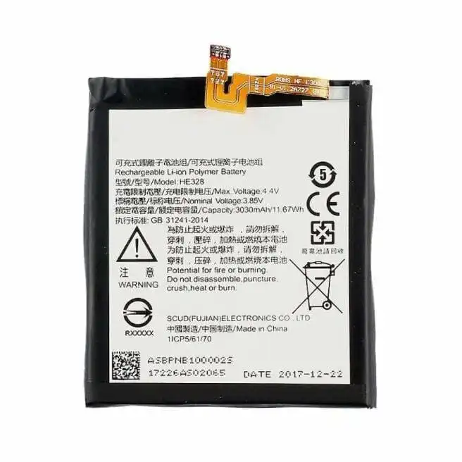 HE328 New Replacement Battery Nokia 8 (TA-1012/1004/1052) HE328 3030mAh OZ