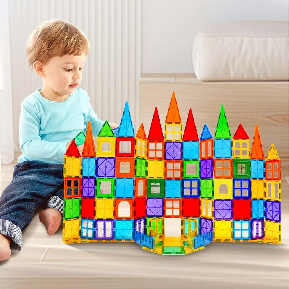 Playpals Kids Magnetic Tiles Blocks Building Educational Toys Child Gift 100PCS