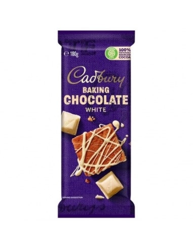 Cadbury White Baking Chocolate 180gm x 15