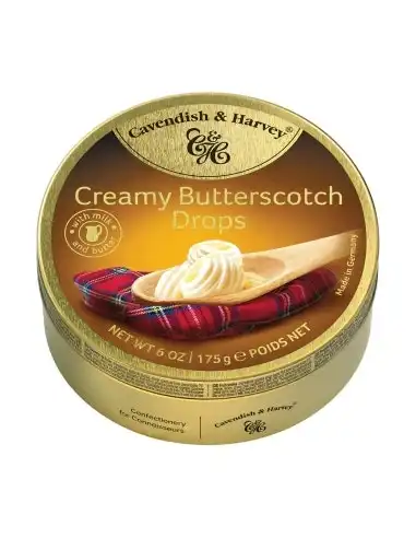 Cavendish & Harvey Butterscotch Drops 175g x 10