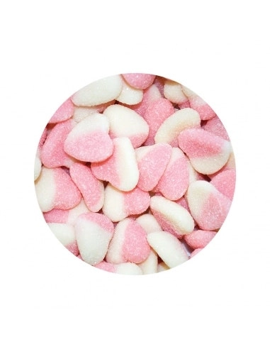 Lolliland Sour Heart Pink Blue White 200 Pieces 1kg x 1