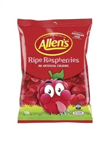 ALLENS Raspberries 190g x 12