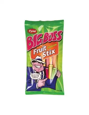 Fyna Big Boss Fruit Sticks 125g x 12