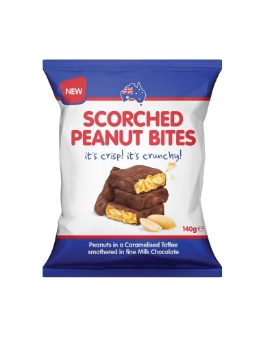 Scorched Peanut Bites 140g x 12