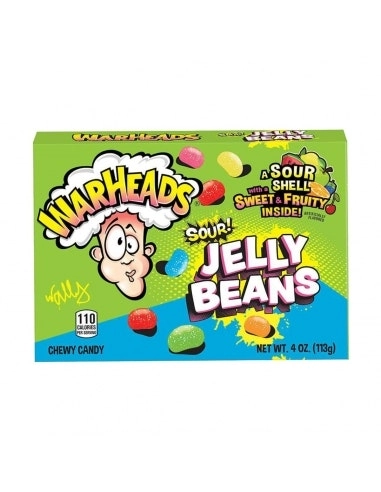 Warheads Sour Jelly Beans 99g x 12