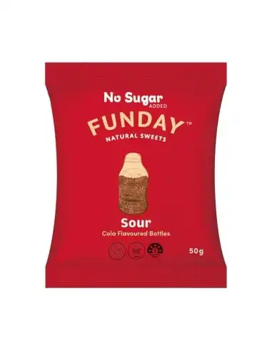 Funday Gummy Cola Bottle 50g x 12