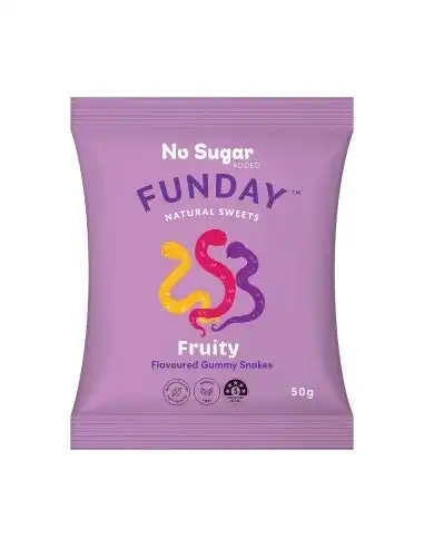 Funday Fruity Gummy Snakes 50g x 12