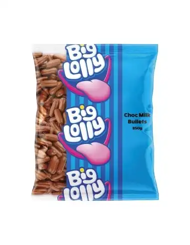 Big Lolly Choc Bullets Milk 850g x 1