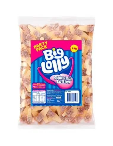 Big Lolly Sour Cola Bottles 2kg x 1