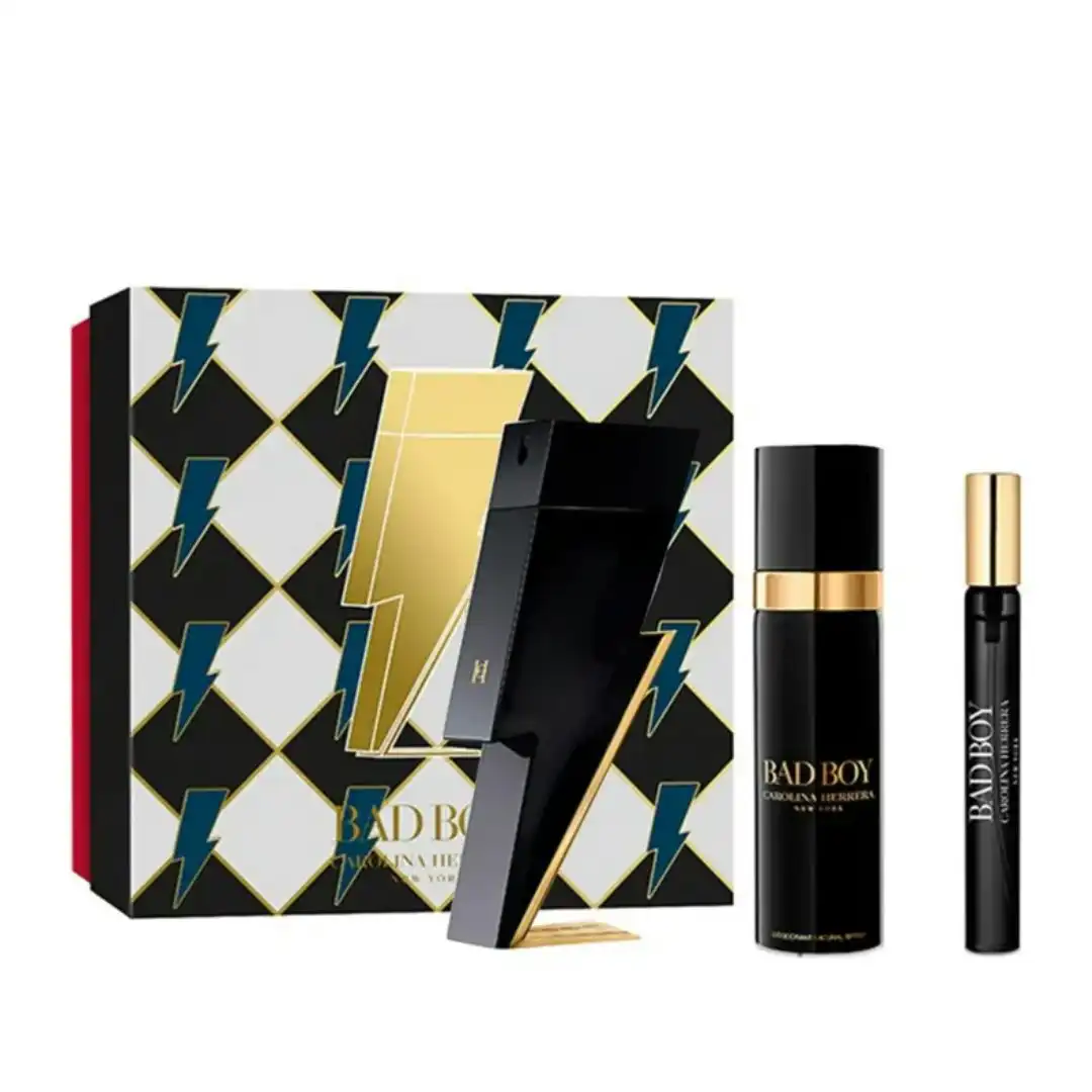 Bad Boy by Carolina Herrera 3 Piece Set For Men