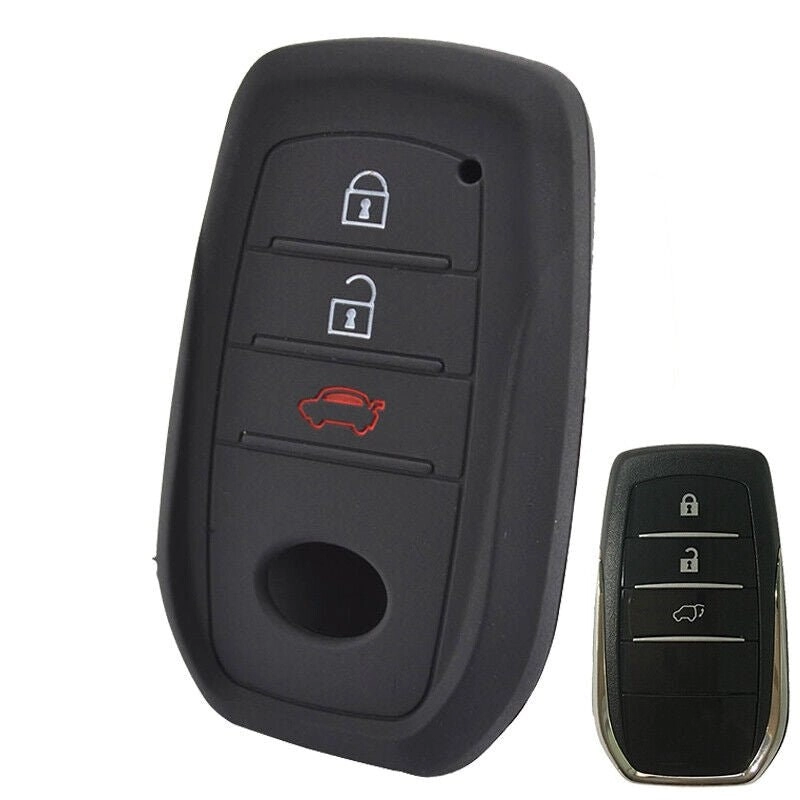 Remote Key Cover Fob Case Silicone For Toyota Hilux HIGHLANDER Camry RAV4 Skin