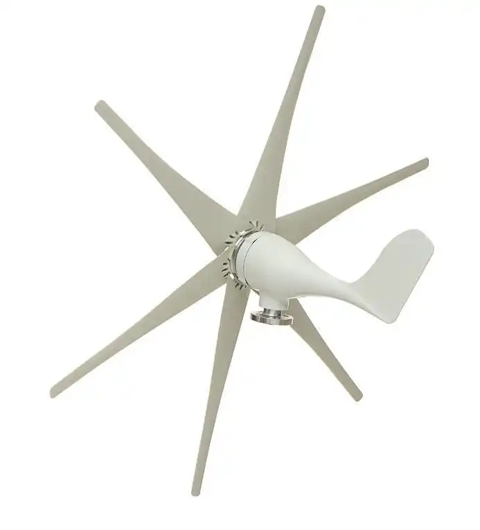 800W Peak 10 Blades 12V/24V Horizontal Wind Turbine Generator Residential Home Wind Power Generator - 48V