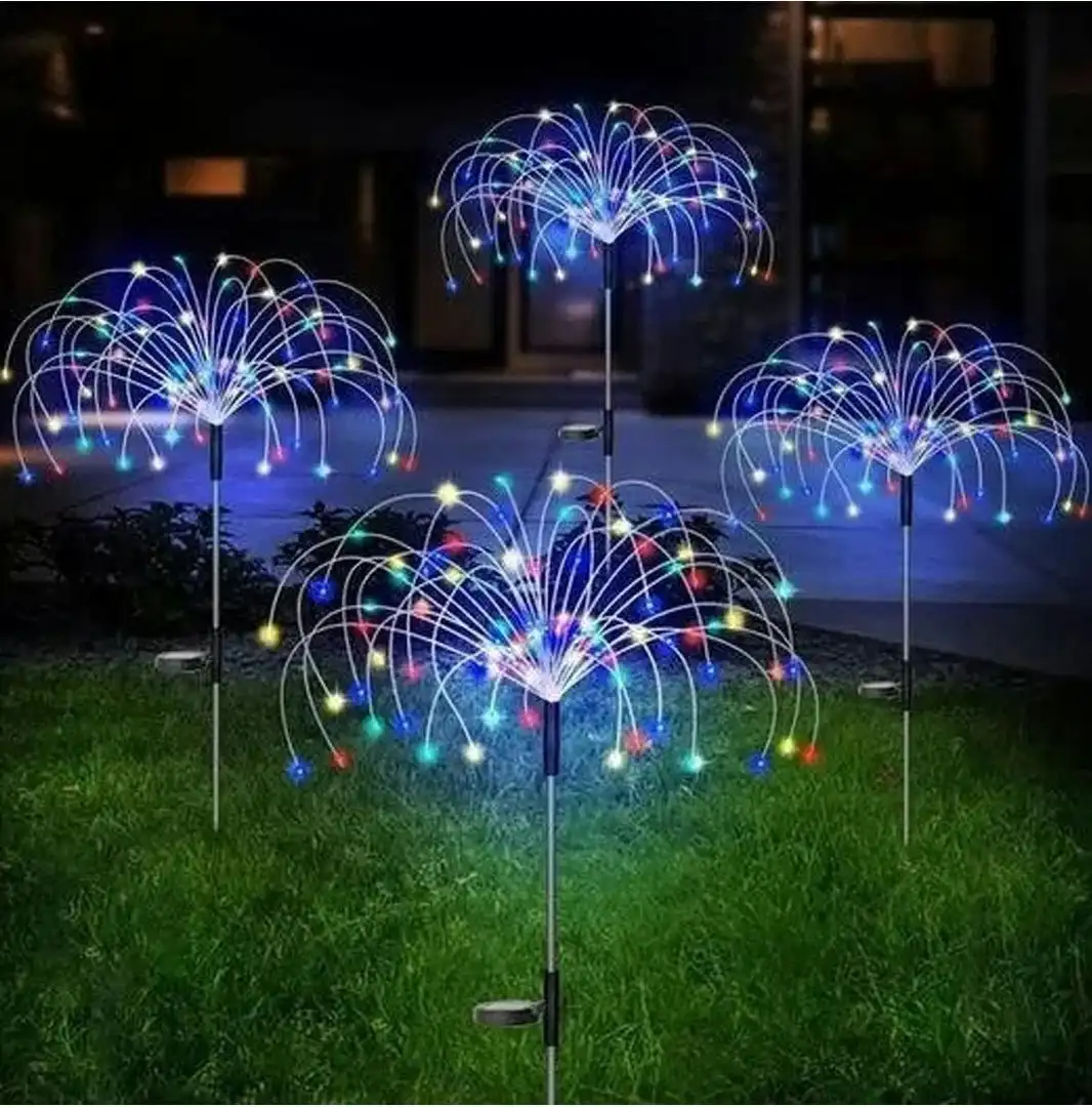 Solar Firework Light LED Garden Lights Pathway Backyard Decorative Lights 2 Modes -120LED